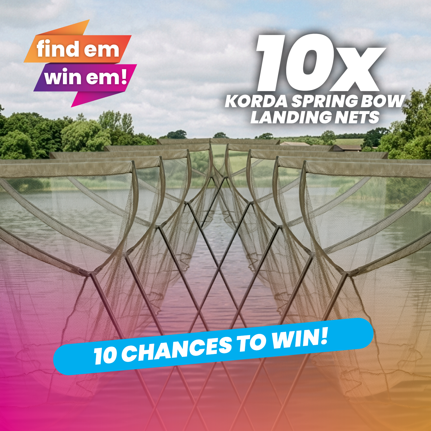 10 Chances To Win A Korda Springbow Landing Net With End Draw